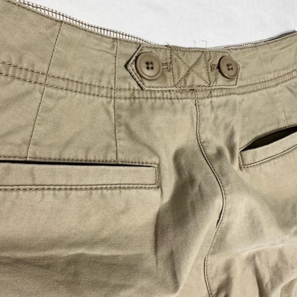 J. Jill Cotton Pants Khaki Stone Womens Size 2 casual bigger buttons‎ - Picture 8 of 14